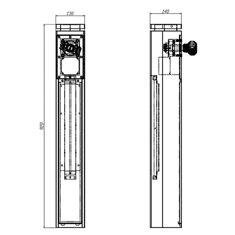 Размеры мини шлагбаума