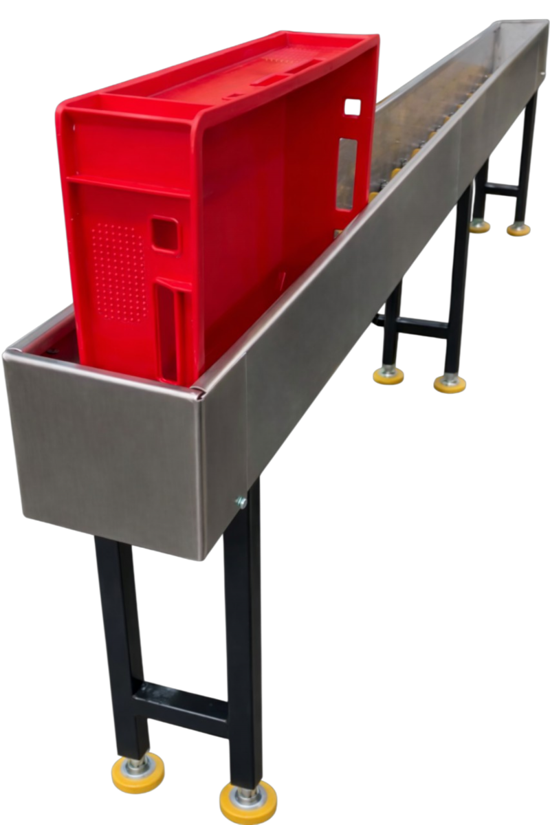 Роликовый конвейер для зоны досмотра