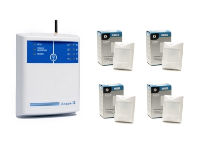 ППКО Аларм 14/4 б/у + Satel Amber 4 шт. (новые)